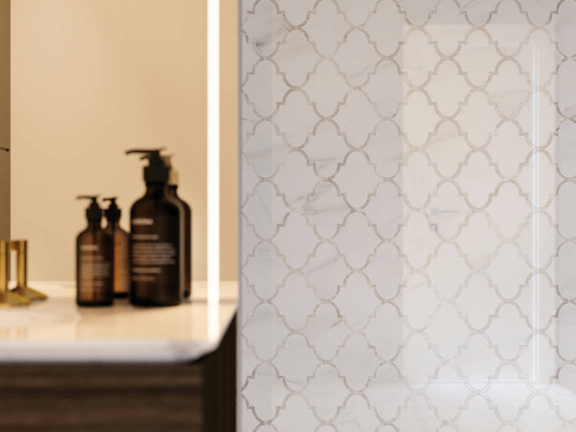 Ardor Infatuation Arabesque Polished Mosaic 3 | Macar's Interiors