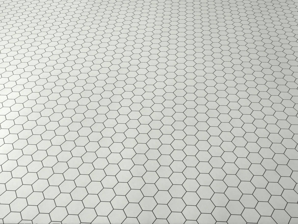 Ashland White Hexagon 3X3 | Macar's Interiors