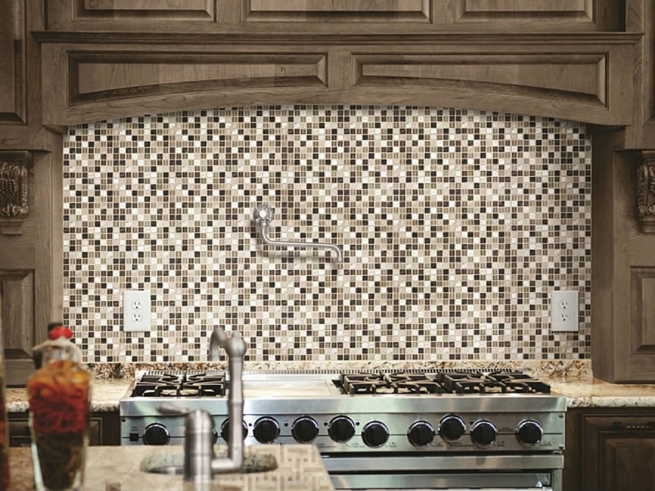 Bliss Cappucinno Glass Stone Blend Mosaic 0 | Macar's Interiors