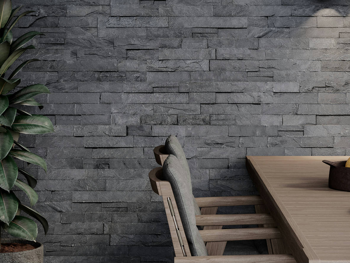 Ledger Stone Carbon 6x24 Split Face | Macar's Interiors