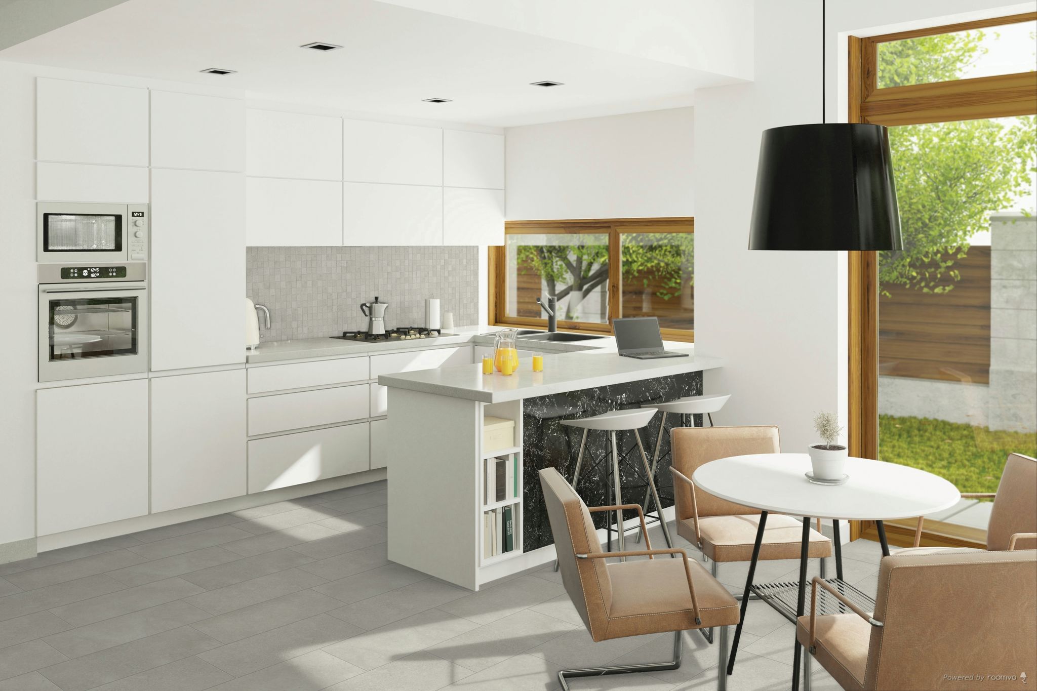 Madison 12x24 and 2x2 Glacier Matte 2 | Macar's Interiors