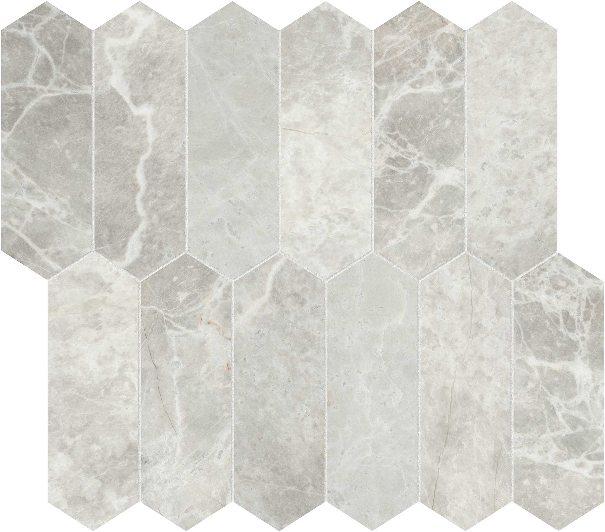 Apollo Argento 2x6 Picket Mosaic | Macar's Interiors