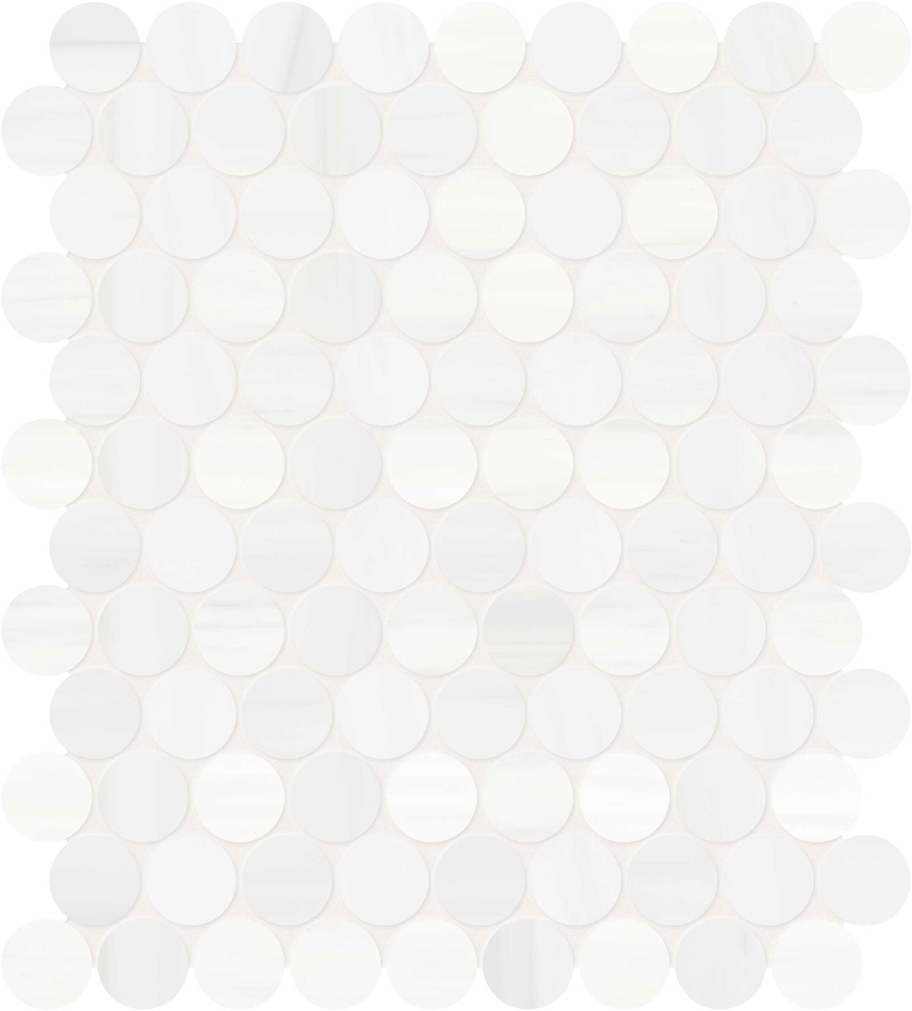 Cosmo Lumino 1.25 Penny Round Mosaic | Macar's Interiors