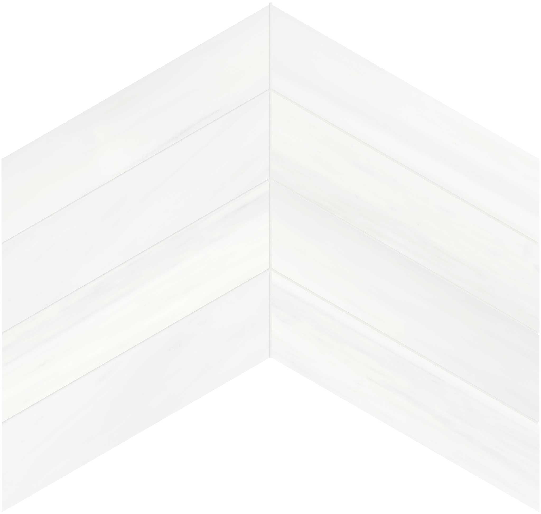 Cosmo Lumino 2x8.5 Chevron Mosaic | Macar's Interiors