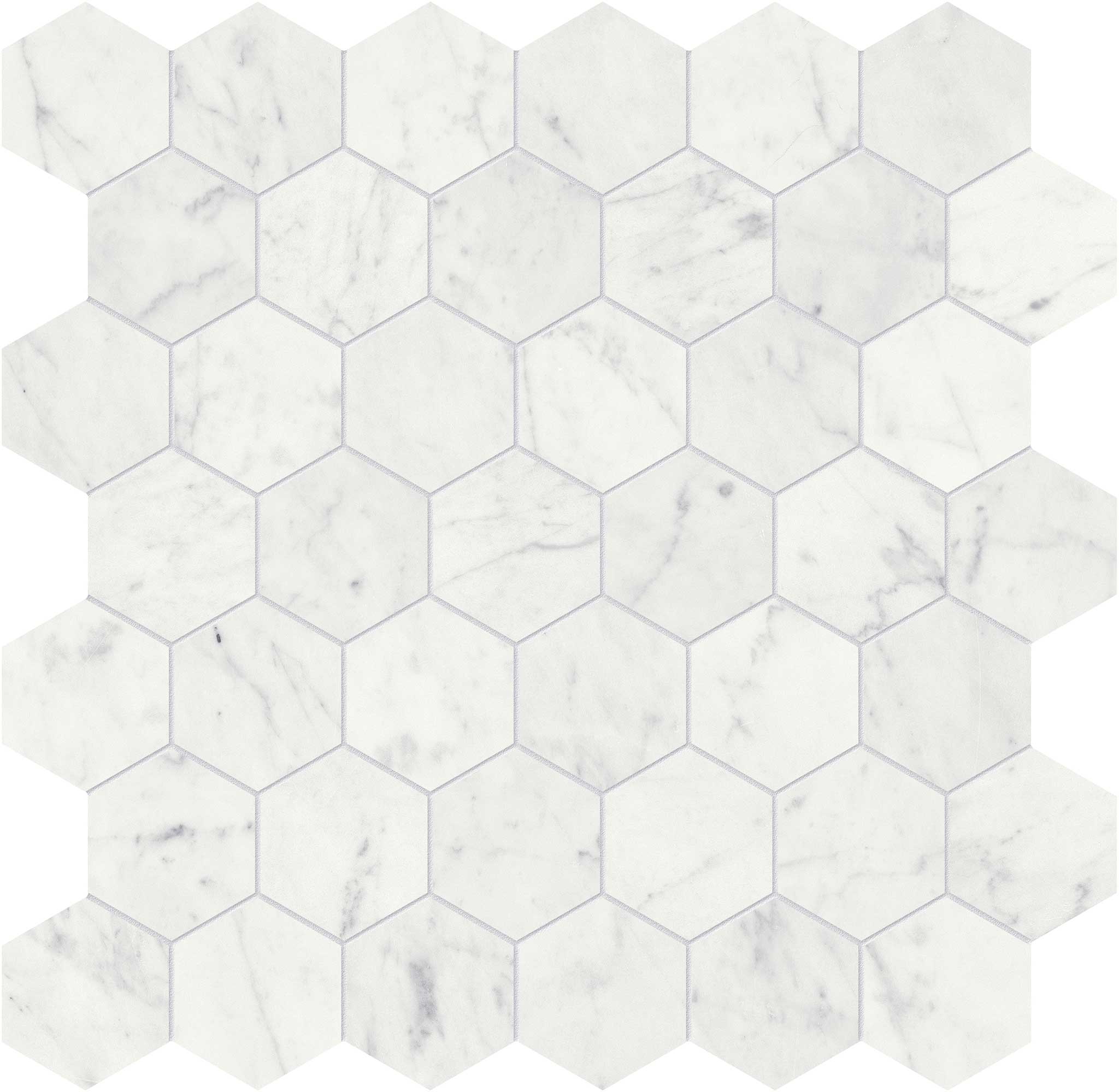 Eterna Bianco 2 Polished Hexagon Mosaic | Macar's Interiors