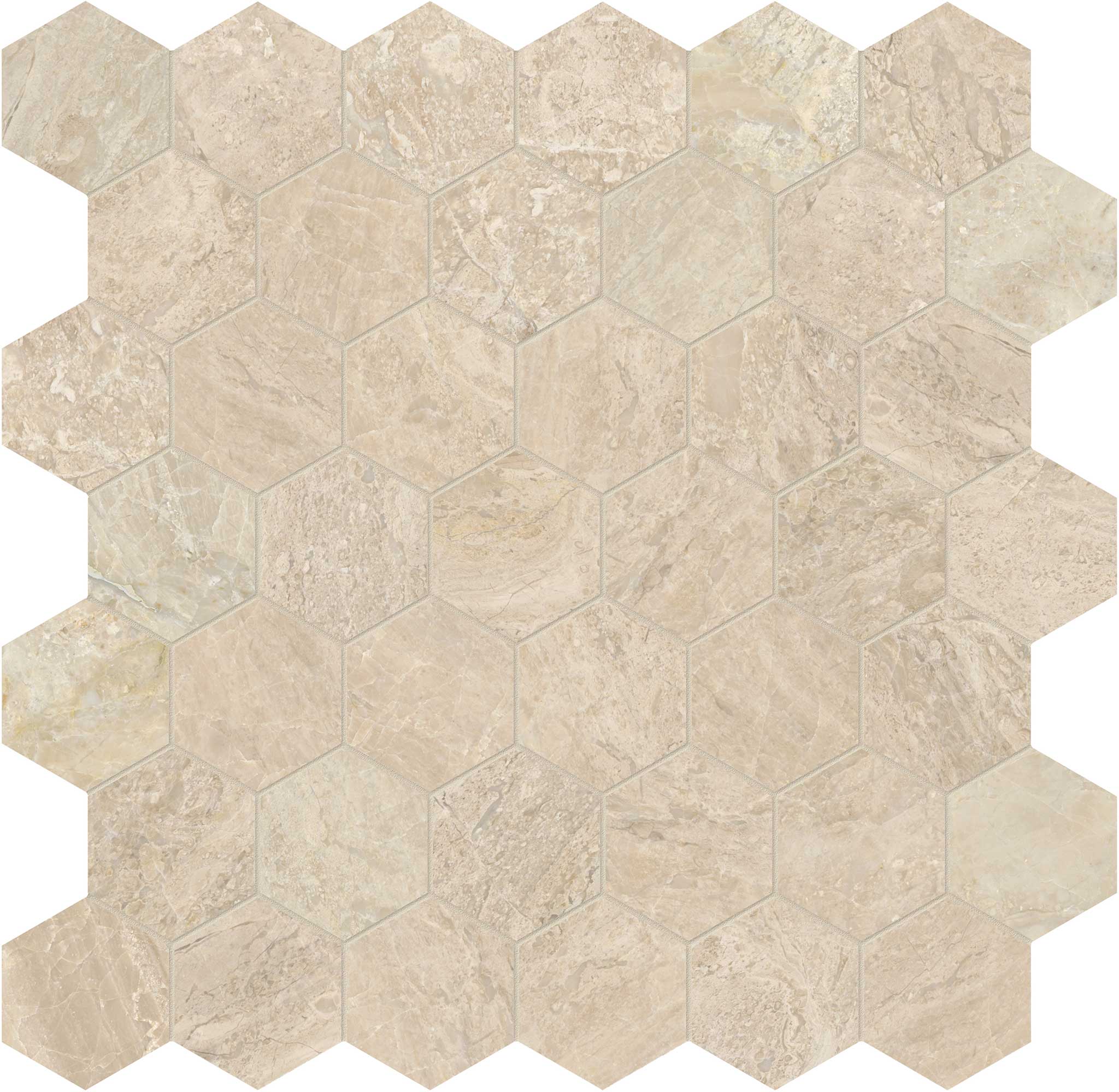Impero Reale 2 Polished Hexagon Mosaic | Macar's Interiors