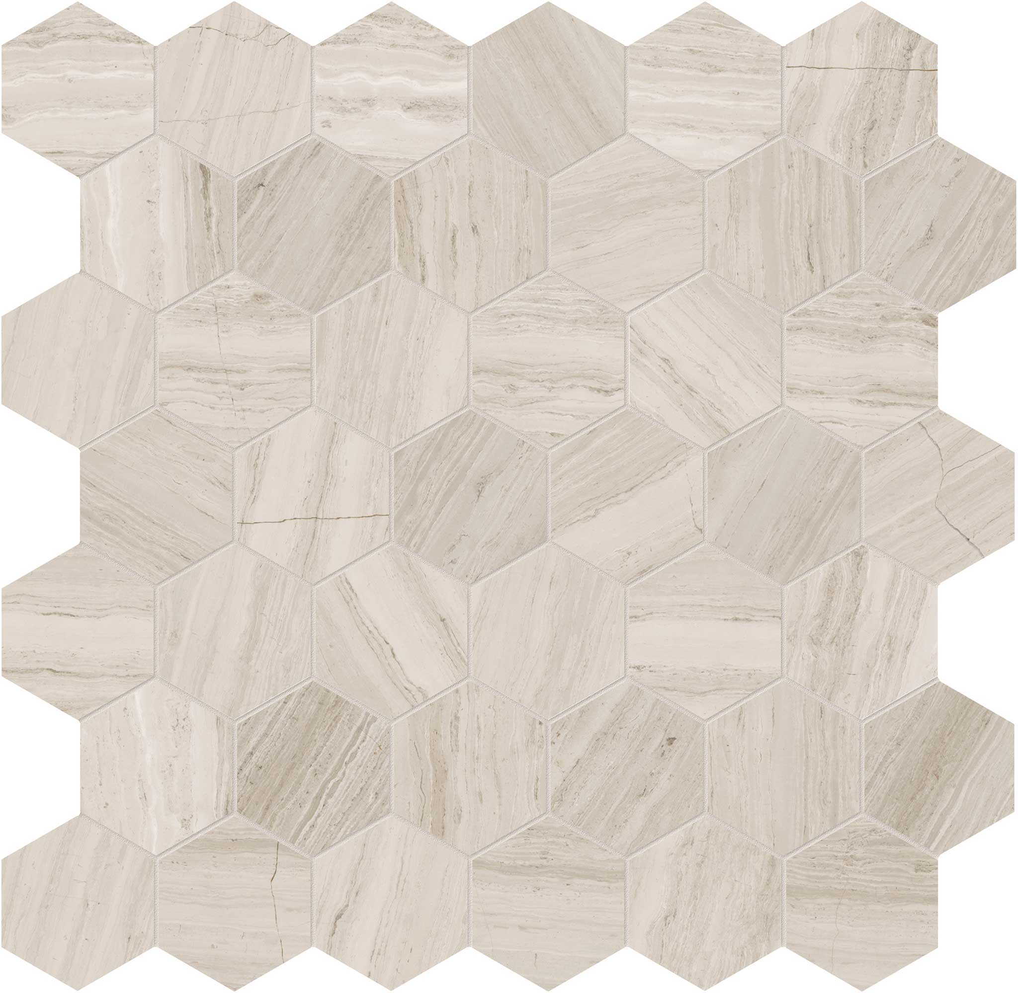 Strada Mist 2 Hexagon Mosaic | Macar's Interiors