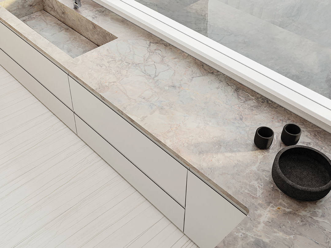 Royal Stoneworks TUSCAN WHITE VEIN 2 | Macar's Interiors