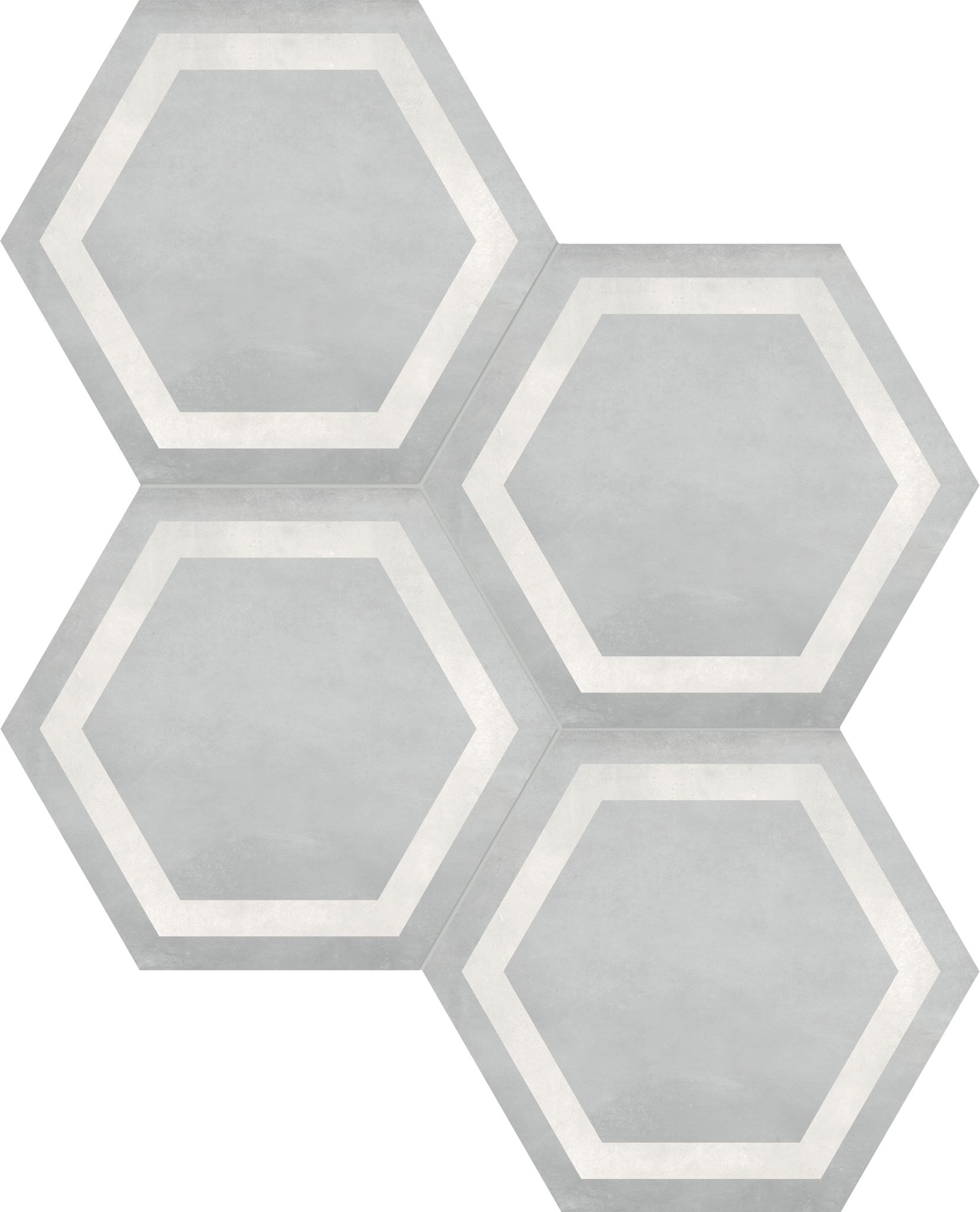 Form 7" Hexagon Frame Ice | Macar's Interiors