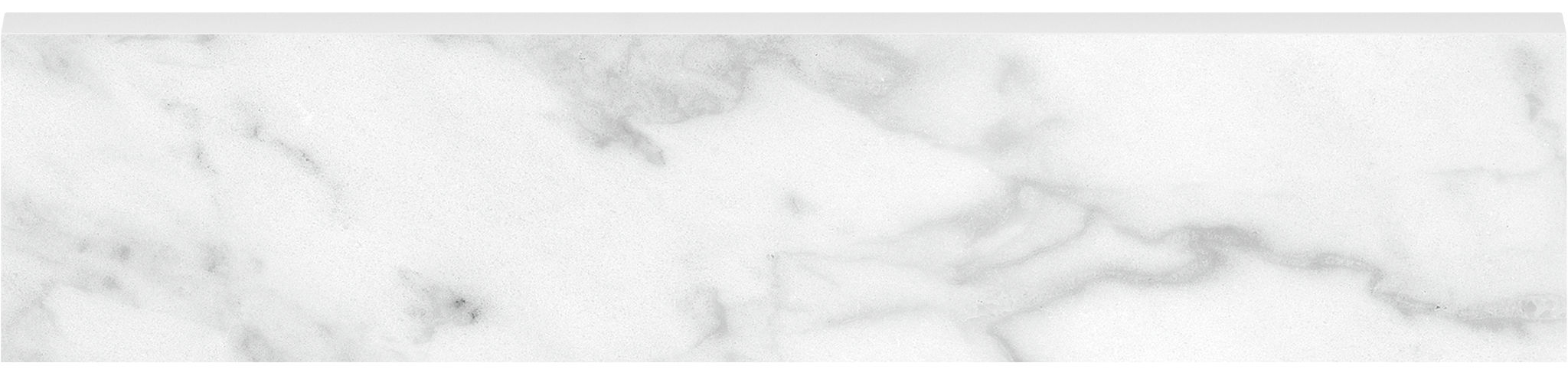 Plata 3x12 Carrara Abisso Bullnose Polished | Macar's Interiors
