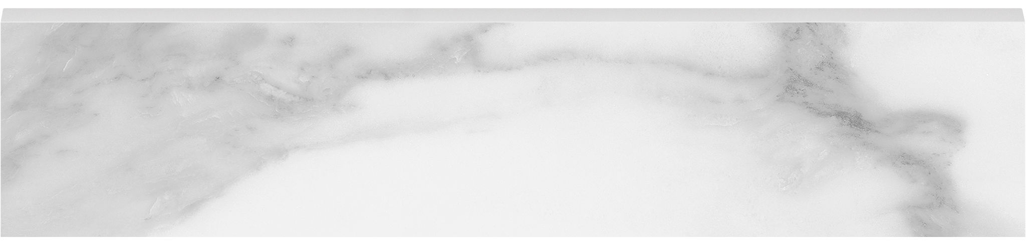 Plata 3x12 Statuario Brina Bullnose Polished | Macar's Interiors