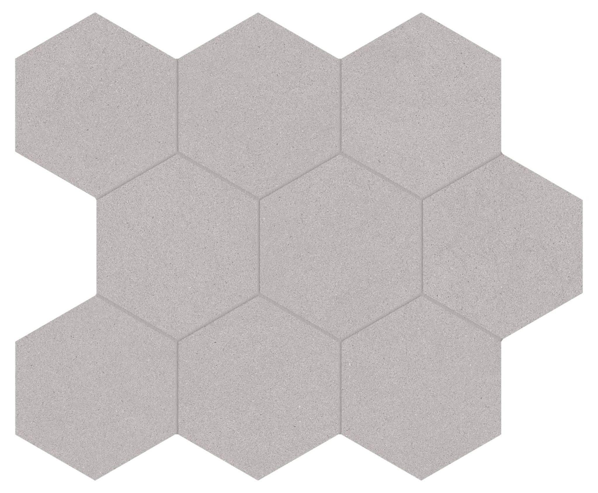 Serena 4" Hex Shale | Macar's Interiors