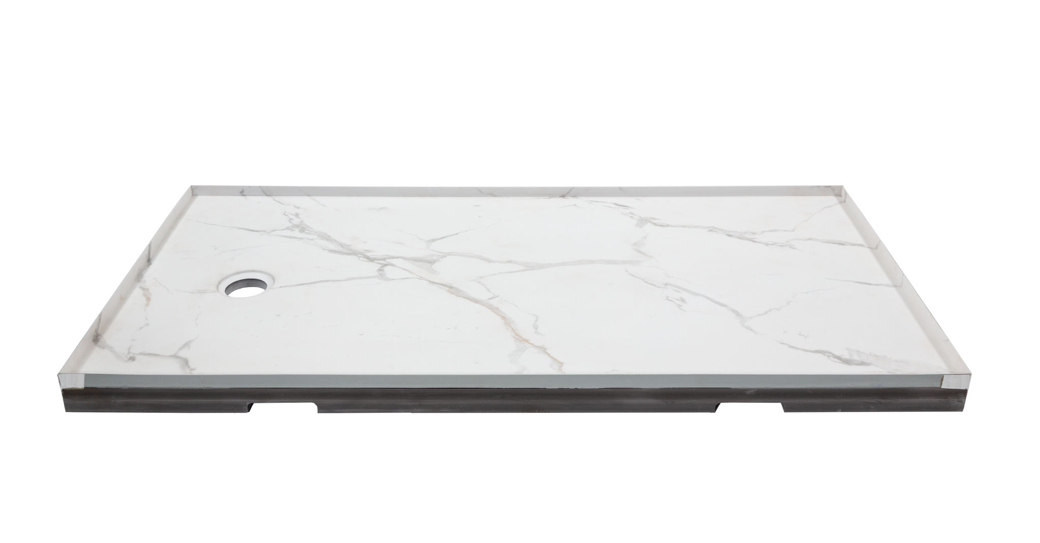 Shower Pan 36x60 Bianco Marble | Macar's Interiors